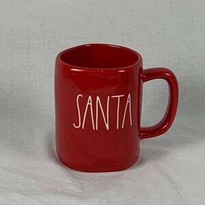 Rae Dunn Red and White Santa Mug Christmas Holiday